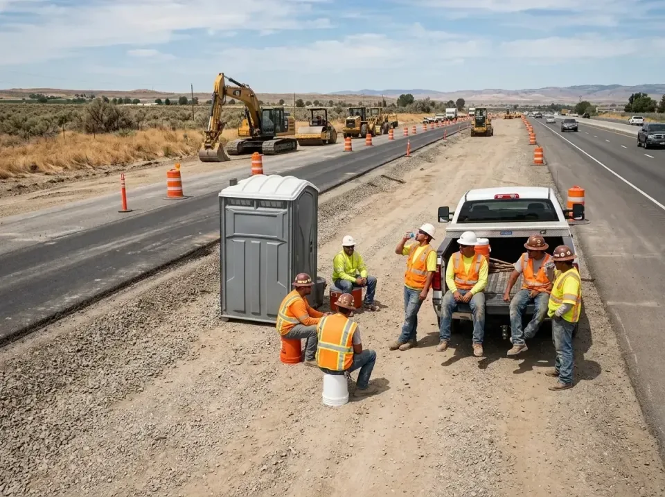 highway-road-construction-crew-007 — frequently asked questions, Porta Potty and Restroom Rentals in East Brooklyn, CT